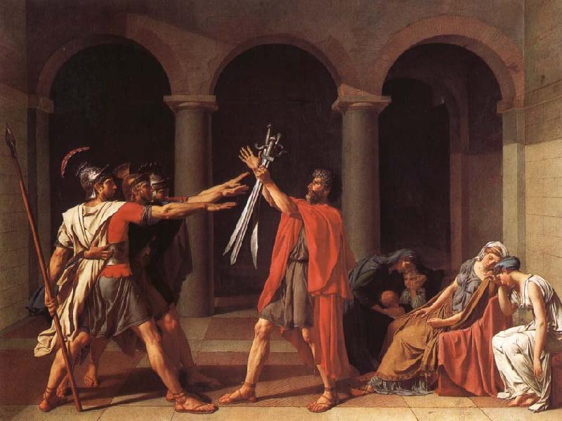 Jacques-Louis David The oath of the Horatii oil painting image